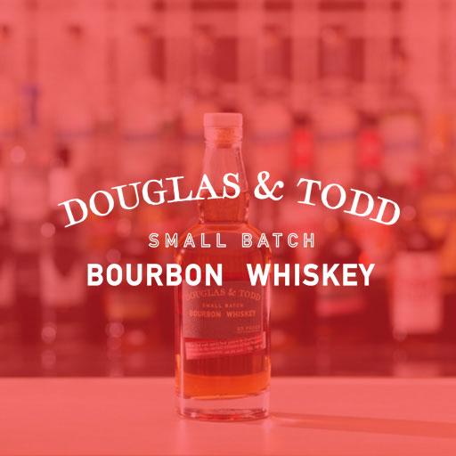 Douglas and Todd logo on a red background